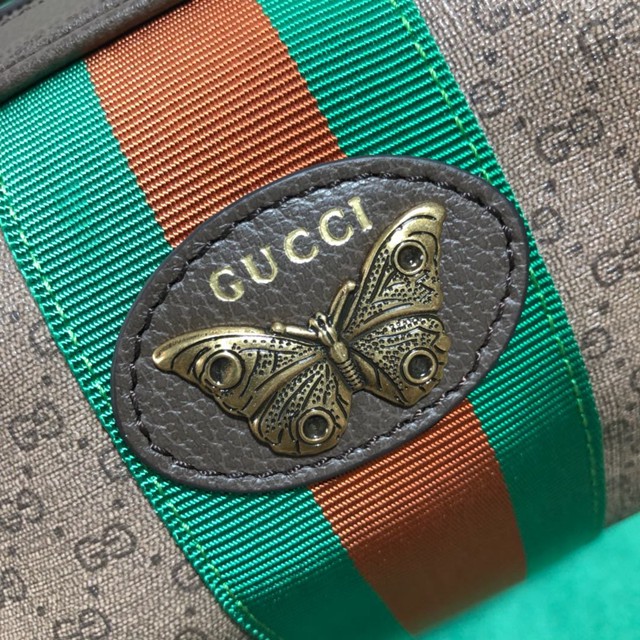 Gucci女包 564582 古馳新款女包 Gucci小G織帶和蝴蝶圖案迷你GG手袋 Gucci斜挎包  gqy1083